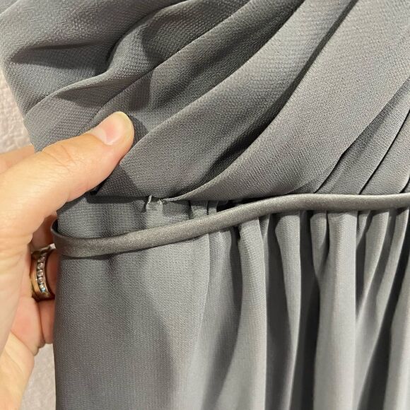 Sorella Vita Charcoal Style 8746 Maxi Dress Sz 10 - Picture 7 of 10